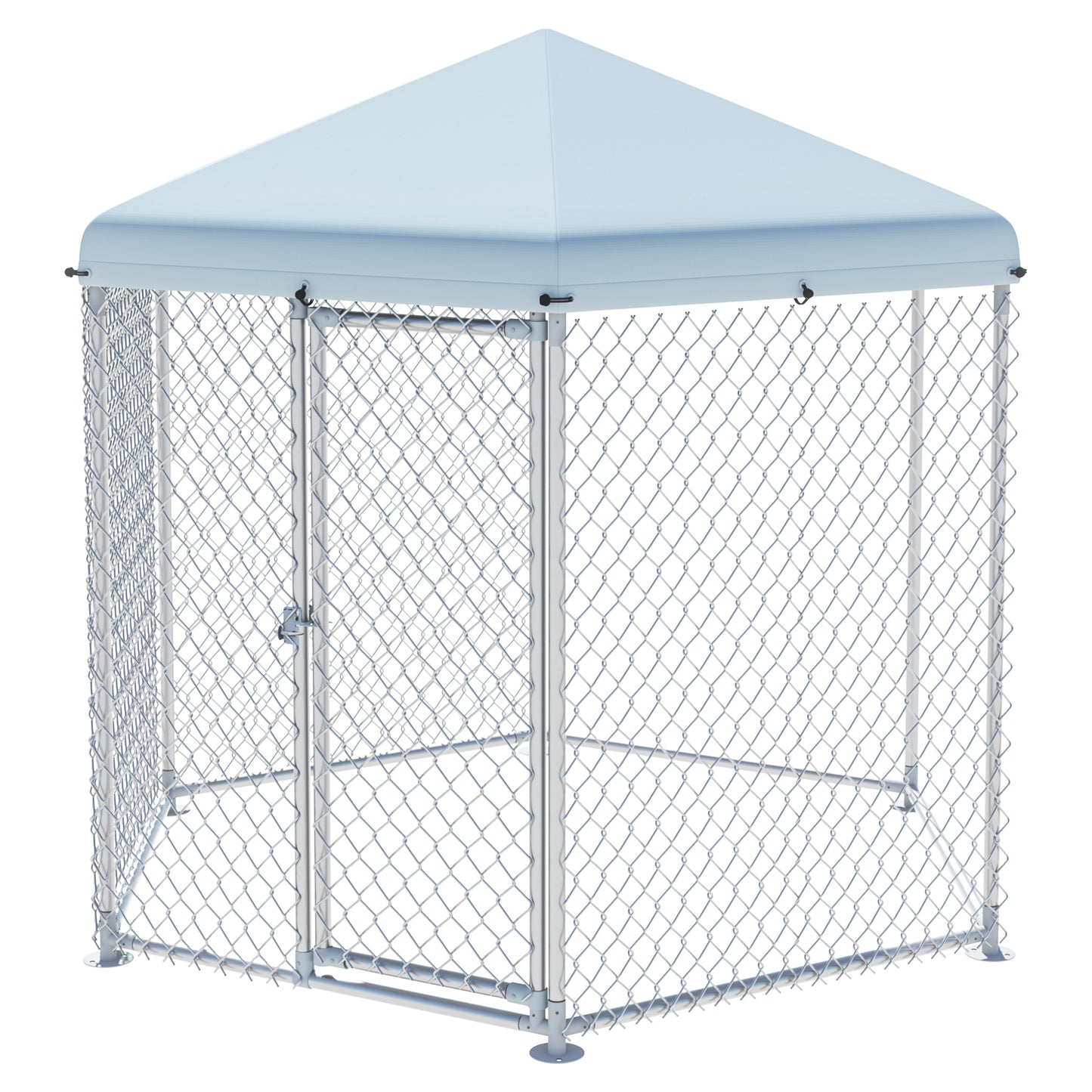 Tolead Hexagonal Dog Cage with Galvanized Steel Frame and Water-Resistant Oxford Tarp, 48"