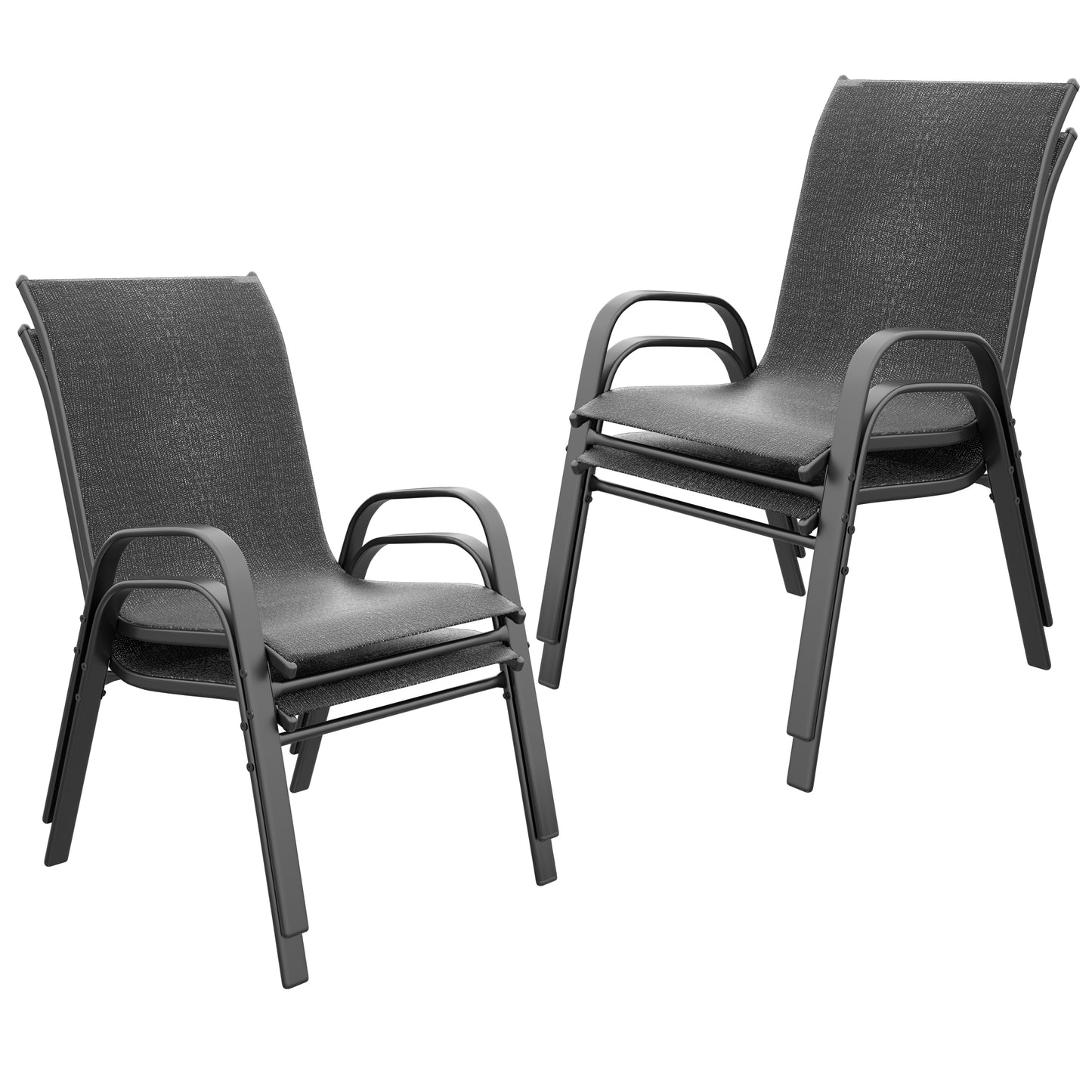 Tolead Outdoor Patio Dining Arm Chairs,Brown