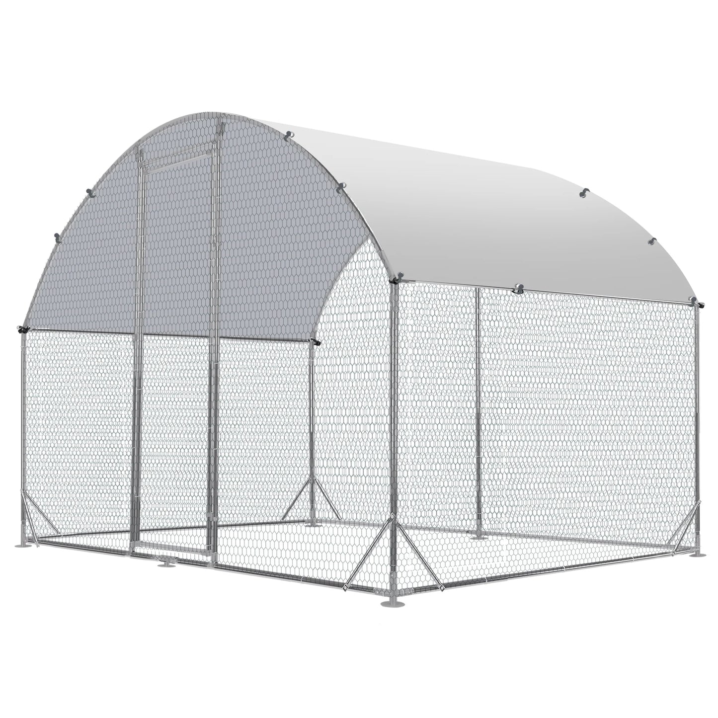 Tolead Dome Chicken Coop with Galvanized Steel Frame & Water-Resistant Oxford Tarp