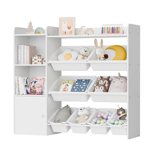 Tolead 4-Tier Multipurpose Kids Bookshelf and Toy Storage