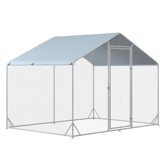 Tolead Steeple Chicken Coop with Galvanized Steel Frame & Water-Resistant Oxford Tarp