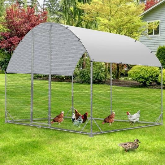 Tolead Dome Chicken Coop with Galvanized Steel Frame & Water-Resistant Oxford Tarp